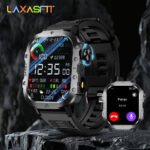 LAXASFIT Outdoor Smart Watch 2025 – 2.01" HD Screen, LED Flashlight, Bluetooth Voice Call