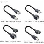USB 2.0 Type-A Female to USB-B Male Printer Cable Adapter - Image 2