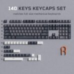 126 Keys Retro Dark Red PBT Keycap Set - Double Shot Cherry Profile for Mechanical Keyboards - Image 30