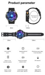 AMOLED Smart Watch for Men – Flashlight, Sports, Waterproof, Bluetooth Call + Box - Image 18