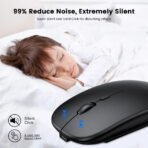 Silent Rechargeable Bluetooth Mouse – Dual Mode Wireless Ergonomic - Image 5