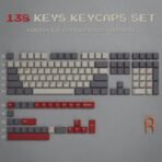 126 Keys Retro Dark Red PBT Keycap Set - Double Shot Cherry Profile for Mechanical Keyboards - Image 25