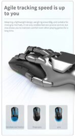AJAZZ AJ139 V2 MC Wireless Gamer Mouse with Dock PAW3311 Gaming Sensor 12000DPI Max Tri-mode Connect Mice for Laptop PC - Image 14