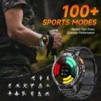 AMOLED Smart Watch for Men – Flashlight, Sports, Waterproof, Bluetooth Call + Box - Image 5