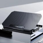 Q100 17" Gaming Laptop Cooling Pad - LED Screen, Dual USB, 2600RPM Fan Stand