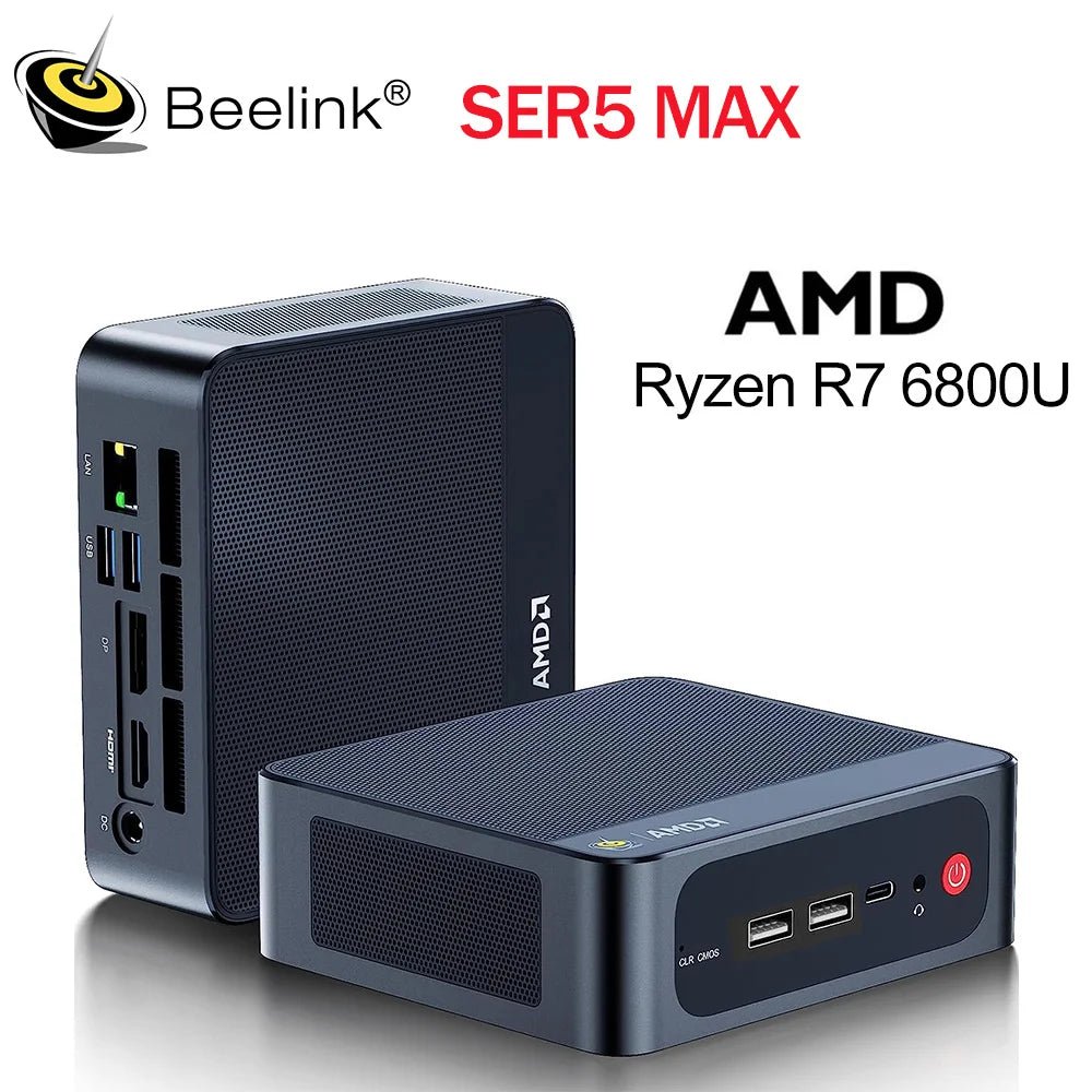 Sc0ff673633d548a685f844a9b93d7d80h Beelink SER5 Max Mini PC – AMD Ryzen 7 6800U/7735HS, DDR5, WiFi 6, 2.5G LAN - Image 1