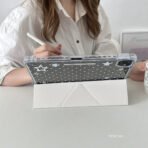 Polka Dots iPad Case with Pencil Holder - Fits iPad Air, Pro, 9th-11th Gen - Image 3