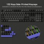 126 Keys Retro Dark Red PBT Keycap Set - Double Shot Cherry Profile for Mechanical Keyboards - Image 17