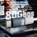 PD240W 80Gbps USB-C Adapter - 8K@60Hz Fast Charging Extender for iPhone, Xiaomi & MacBook - Image 3