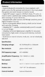 Portable Wireless Soundbar - Bluetooth 5.0, 500mAh Battery, HIFI Sound for Indoor & Outdoor - Image 16