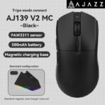 AJAZZ AJ139 V2 MC Wireless Gamer Mouse with Dock PAW3311 Gaming Sensor 12000DPI Max Tri-mode Connect Mice for Laptop PC - Image 20
