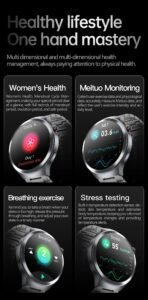 2025 Health Smart Watch – ECG+PPG, Blood Pressure, Blood Oxygen, Uric Acid, Bluetooth Call - Image 21
