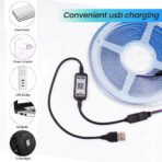 WiFi Bluetooth RGB COB LED Strip Light – 576 LEDs, 24/44 Key Remote, Flexible Tape Kit - Image 2
