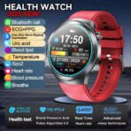 2025 Health Smart Watch – ECG+PPG, Blood Pressure, Blood Oxygen, Uric Acid, Bluetooth Call - Image 46