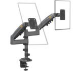NB H180 Double monitor desk Holder Arm Gas Spring Full Motion 17"-27" LCD TV Mount ergonomic dual arm clamp bracket 2-9kgs each - Image 13