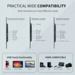 TouchWo 21.5"-27" Industrial Touch Screen All-in-One PC - Android & Windows 10 Commercial Monitor - Image 4