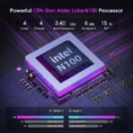 Intel N150 Mini PC - Gaming & Home Computer with LCD Screen and NVMe SSD - Image 6