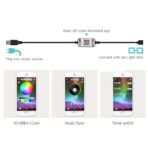 WiFi Bluetooth RGB COB LED Strip Light – 576 LEDs, 24/44 Key Remote, Flexible Tape Kit - Image 13