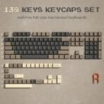 126 Keys Retro Dark Red PBT Keycap Set - Double Shot Cherry Profile for Mechanical Keyboards - Image 29