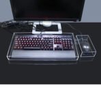 Keyboard Dust Proof Cover New Acrylic Capacitive For Mechanical Gaming Keyboard 104 Keys Mouse Protection Transparent Cover - Image 4