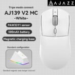AJAZZ AJ139 V2 MC Wireless Gamer Mouse with Dock PAW3311 Gaming Sensor 12000DPI Max Tri-mode Connect Mice for Laptop PC - Image 19