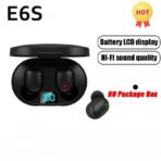 E6S TWS Wireless Bluetooth Earphones - Noise Cancelling with Microphone - Image 22